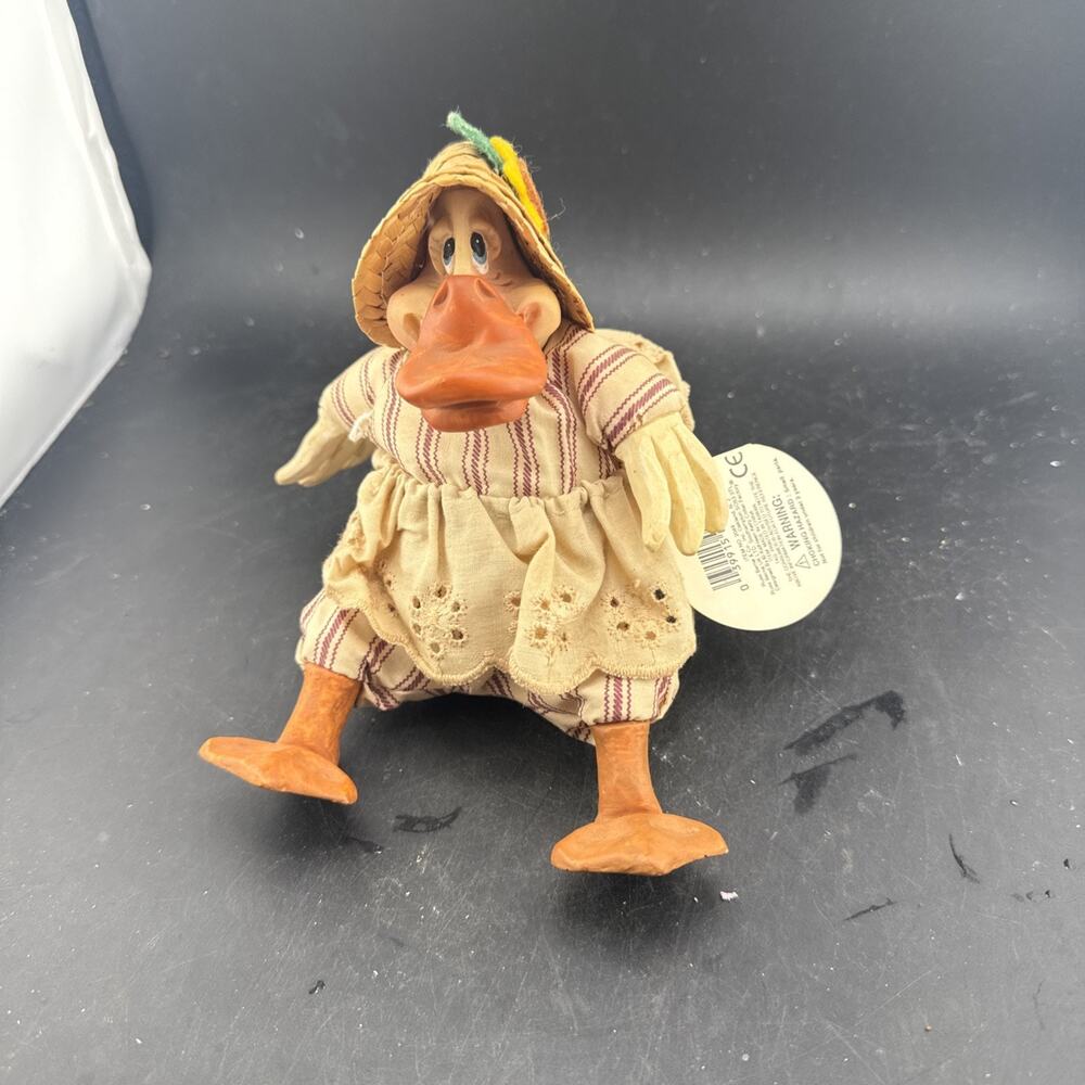 Vintage Country Folks Darla Duck Figure Farmhouse Decor Collectible w/ Tag